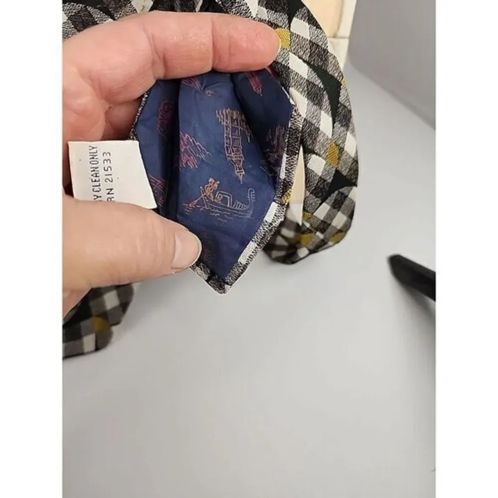 JC PENNY VINTAGE 1970s NECK TIE Retro Wide‎ Tie Geometric